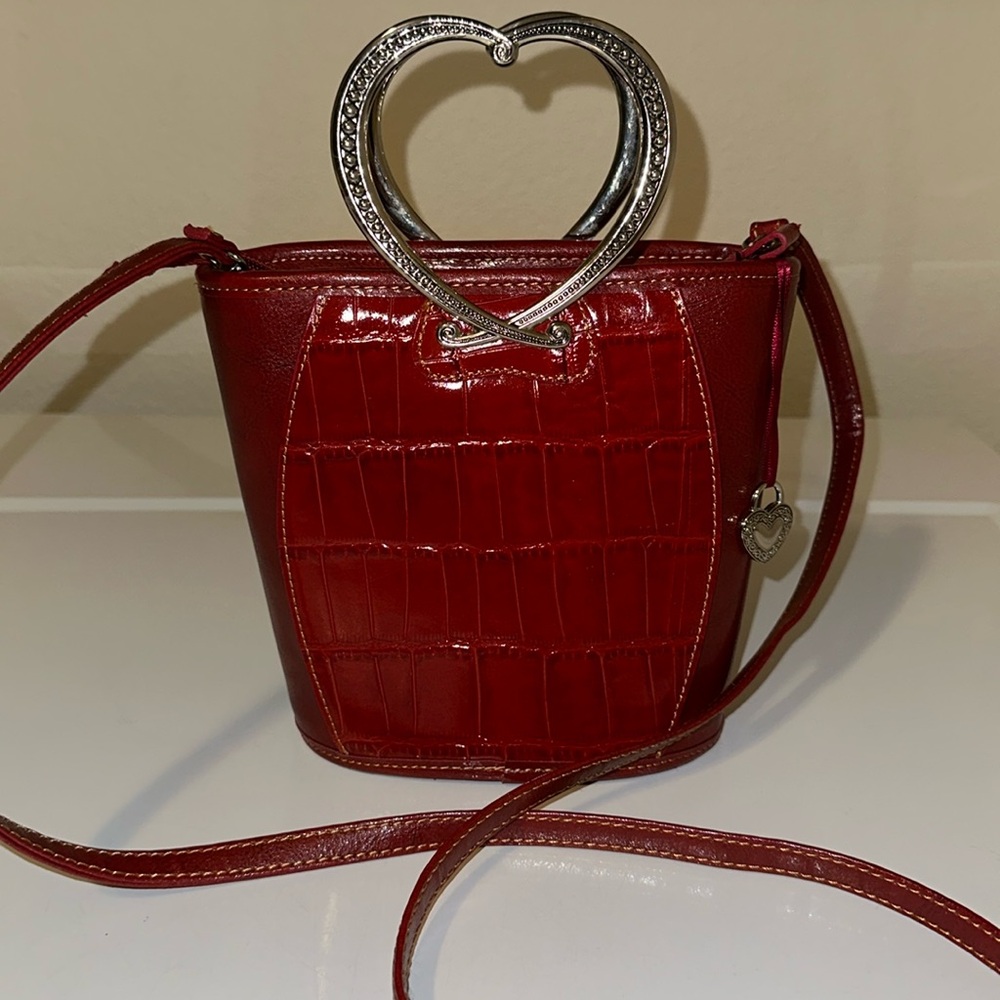 (INSPIRED) Brighton-esqe Heart Handle bag - leather
